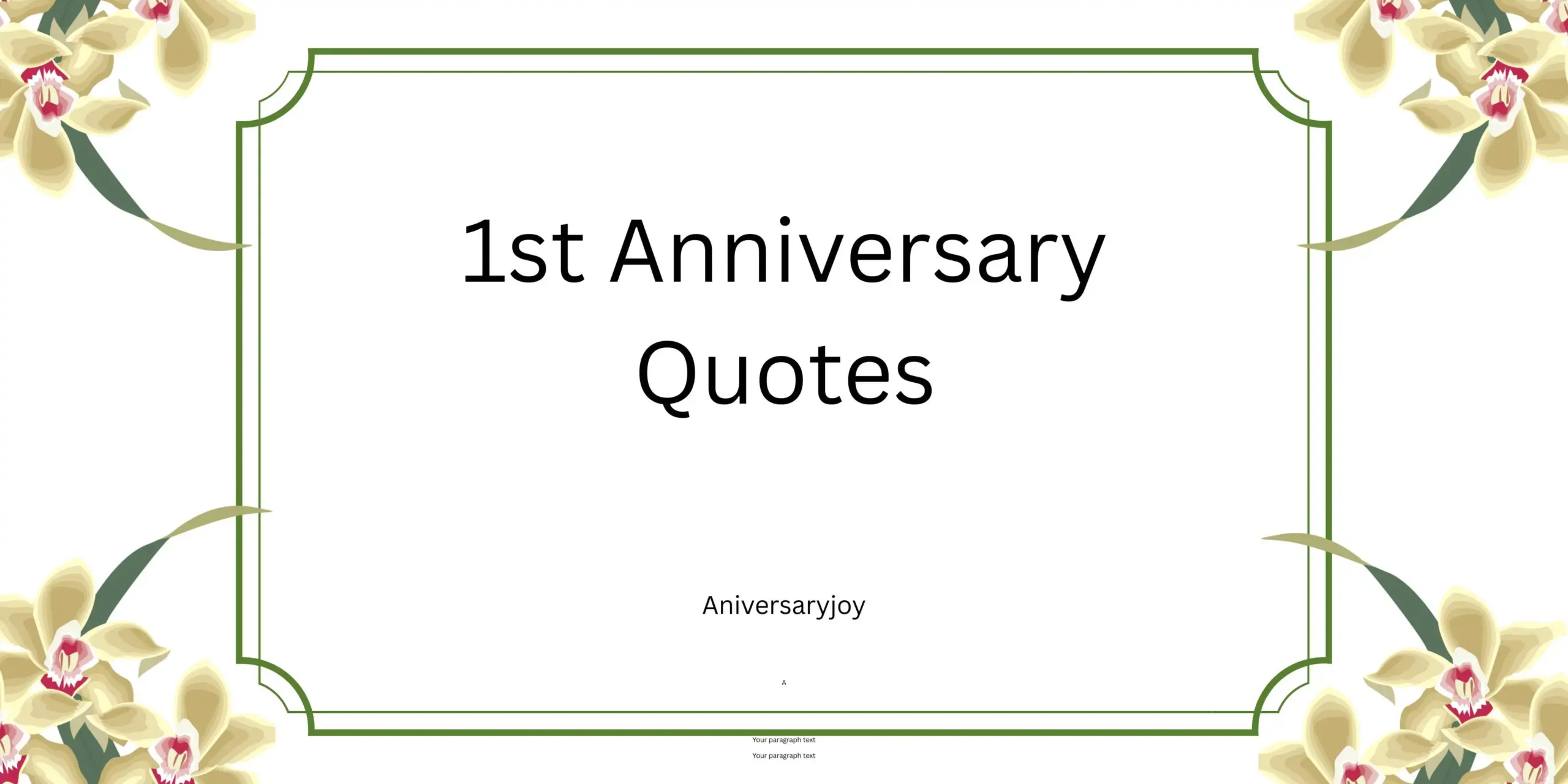 1st Anniversary Quotes