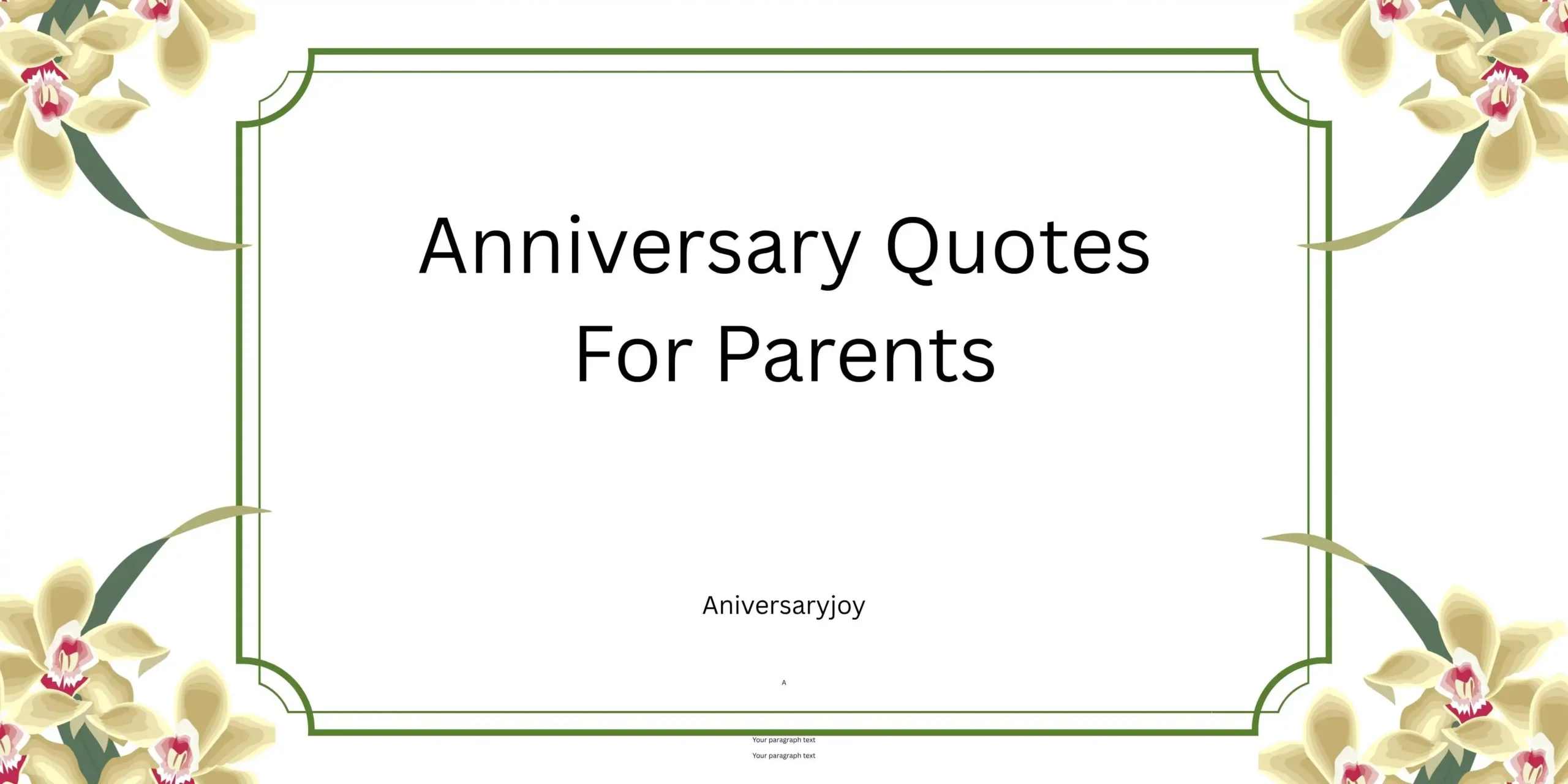 Anniversary Quotes For Parents