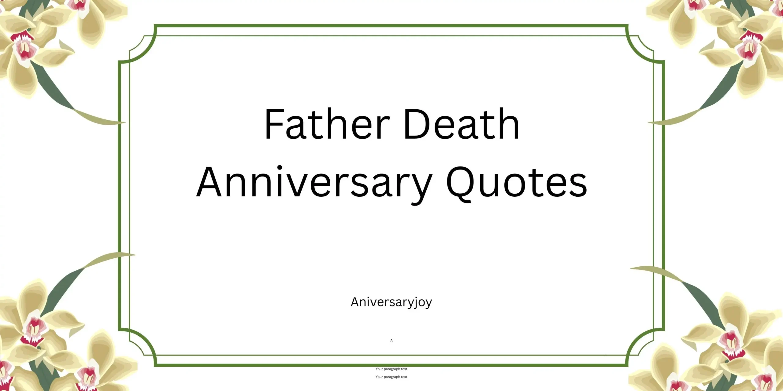 Father Death Anniversary Quotes