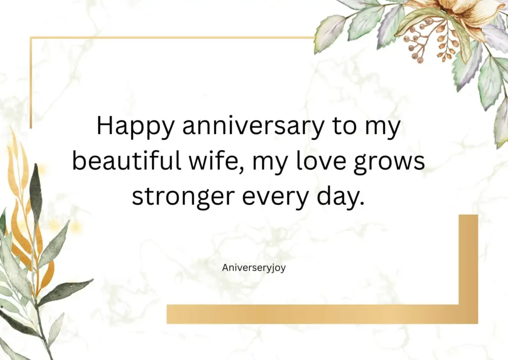 Happy Anniversary Quotes for Wife in English