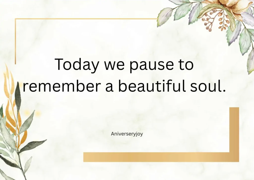 Remembering Someone on Their Death Anniversary