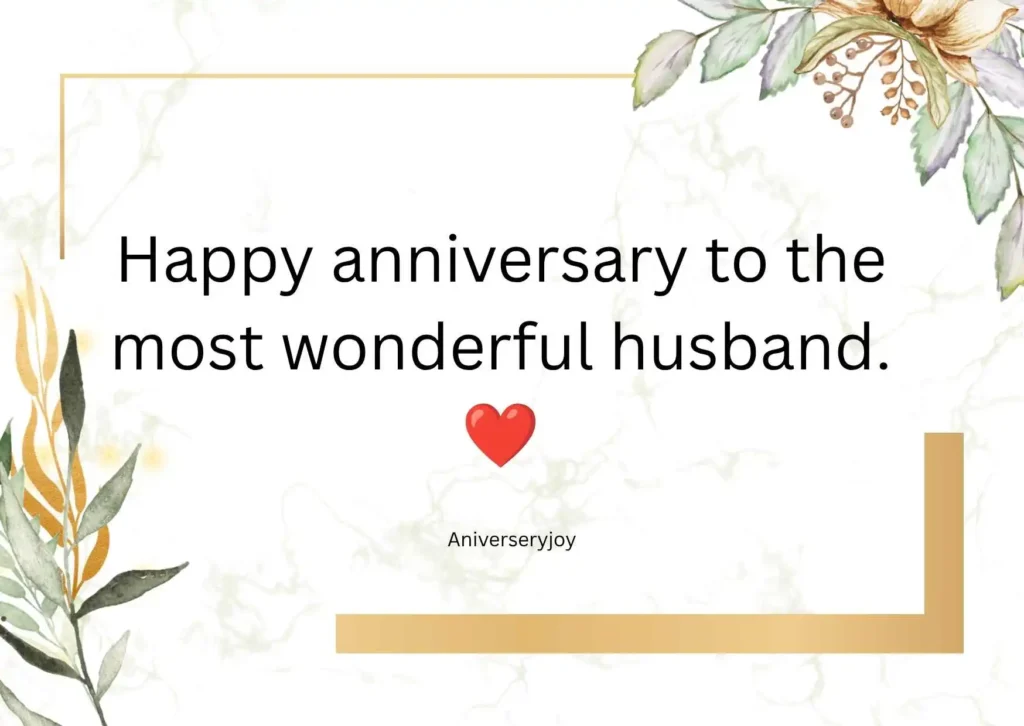 Simple Anniversary Wishes for Husband