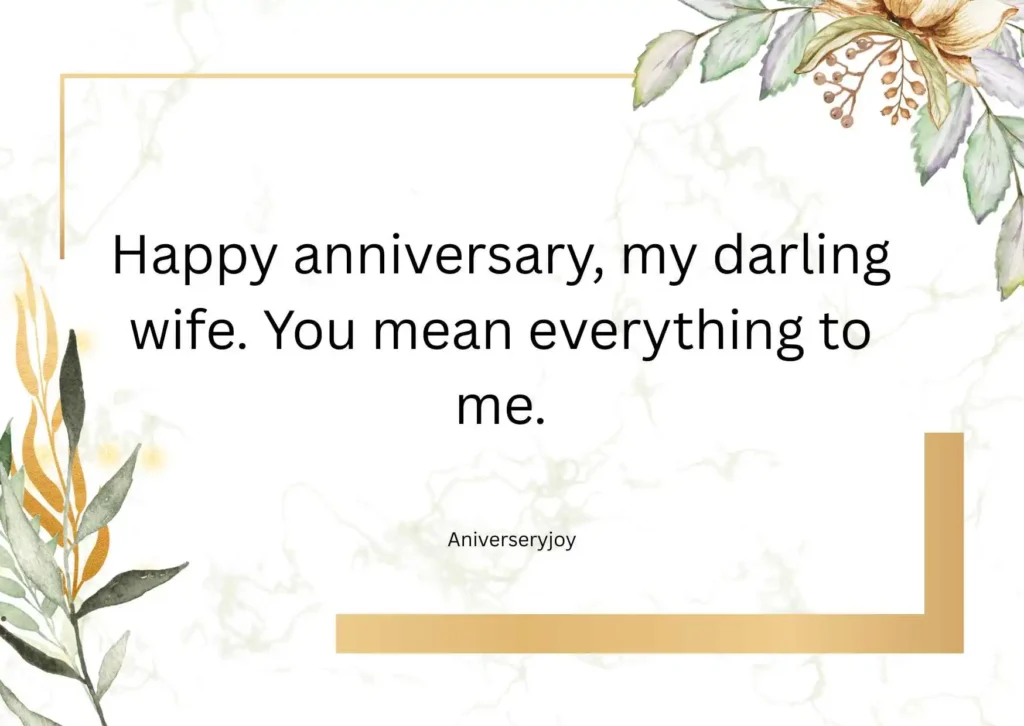 Wedding Anniversary Wishes to Wife from Husband