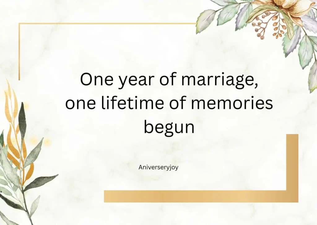   Wedding First Anniversary Quotes 💍