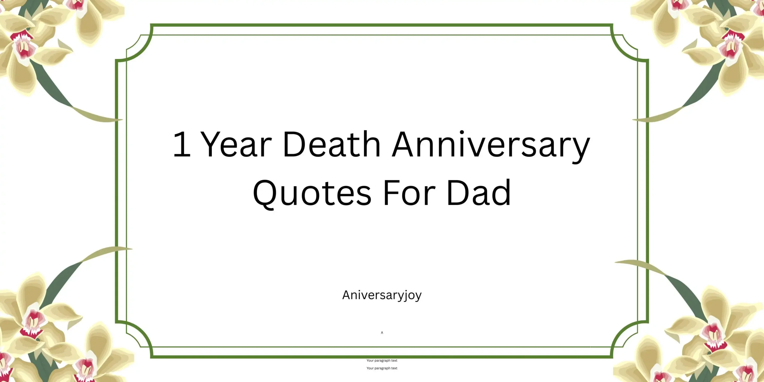 1 Year Death Anniversary Quotes For Dad