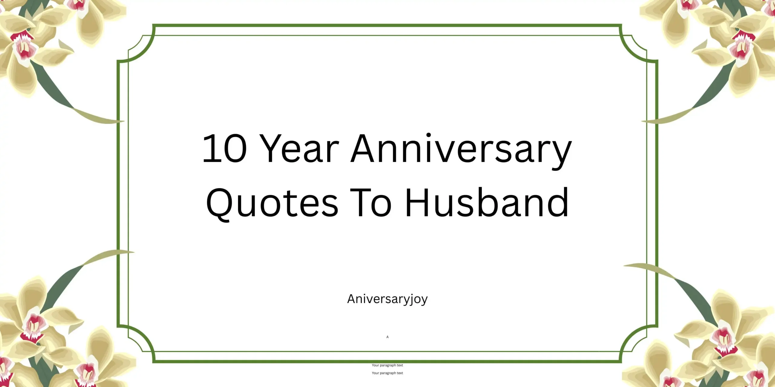 10 Year Anniversary Quotes To Husband