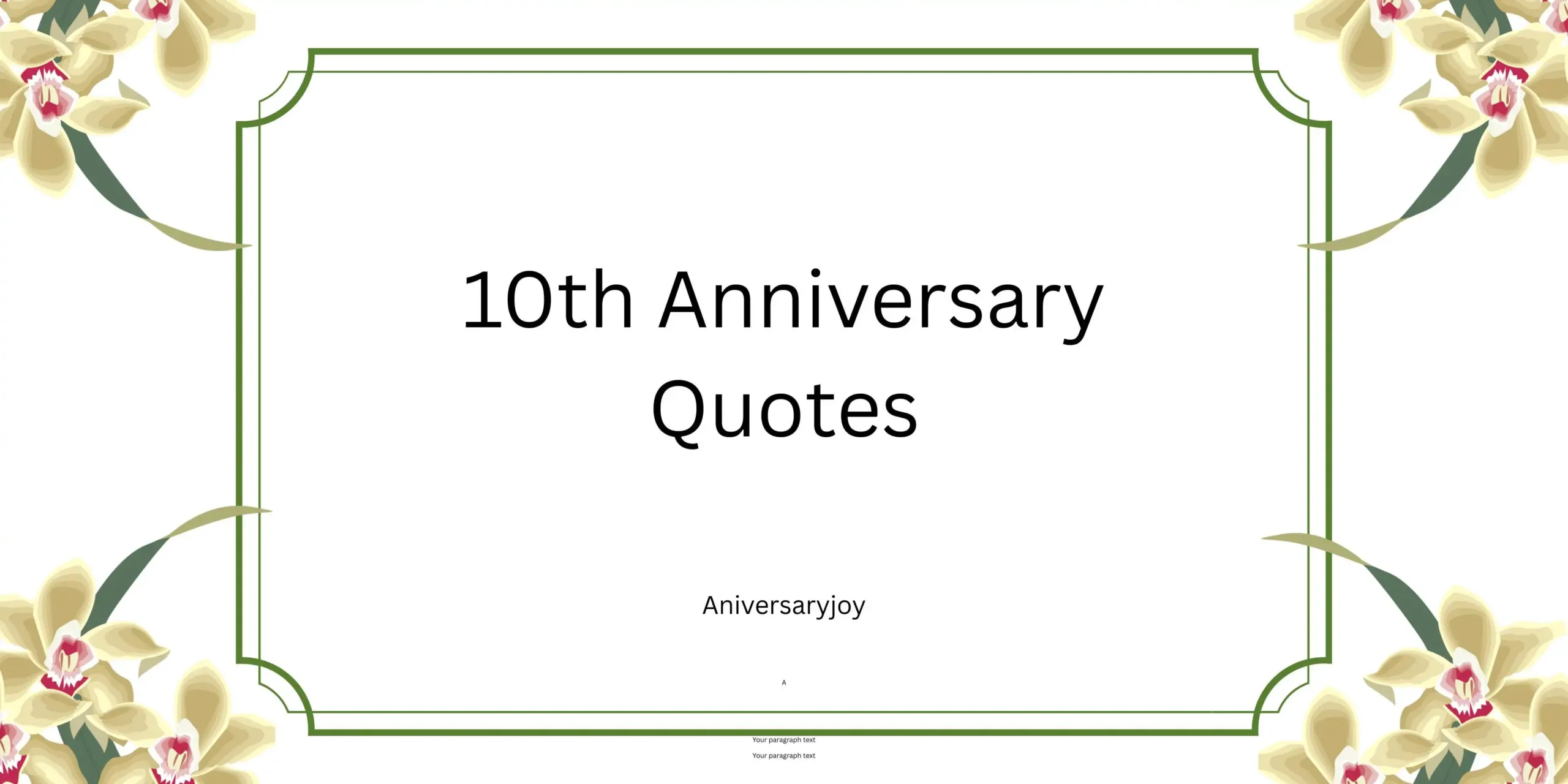 10th Anniversary Quotes