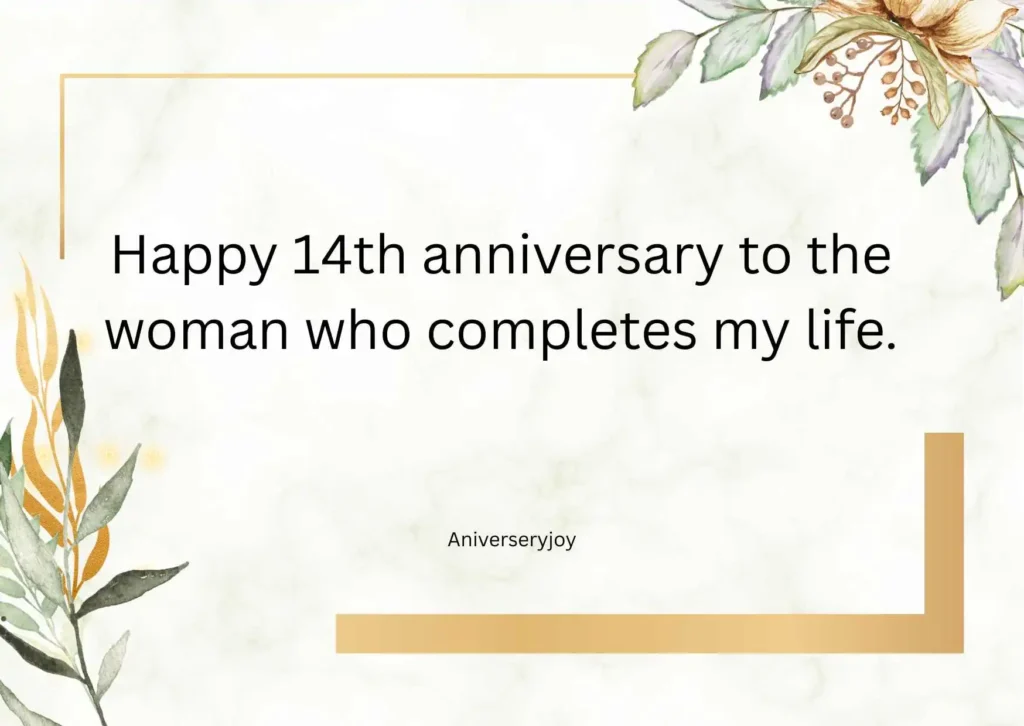 14 Year Anniversary Quotes for Wife