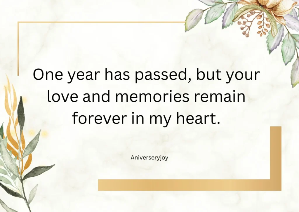 1st Death Anniversary Messages