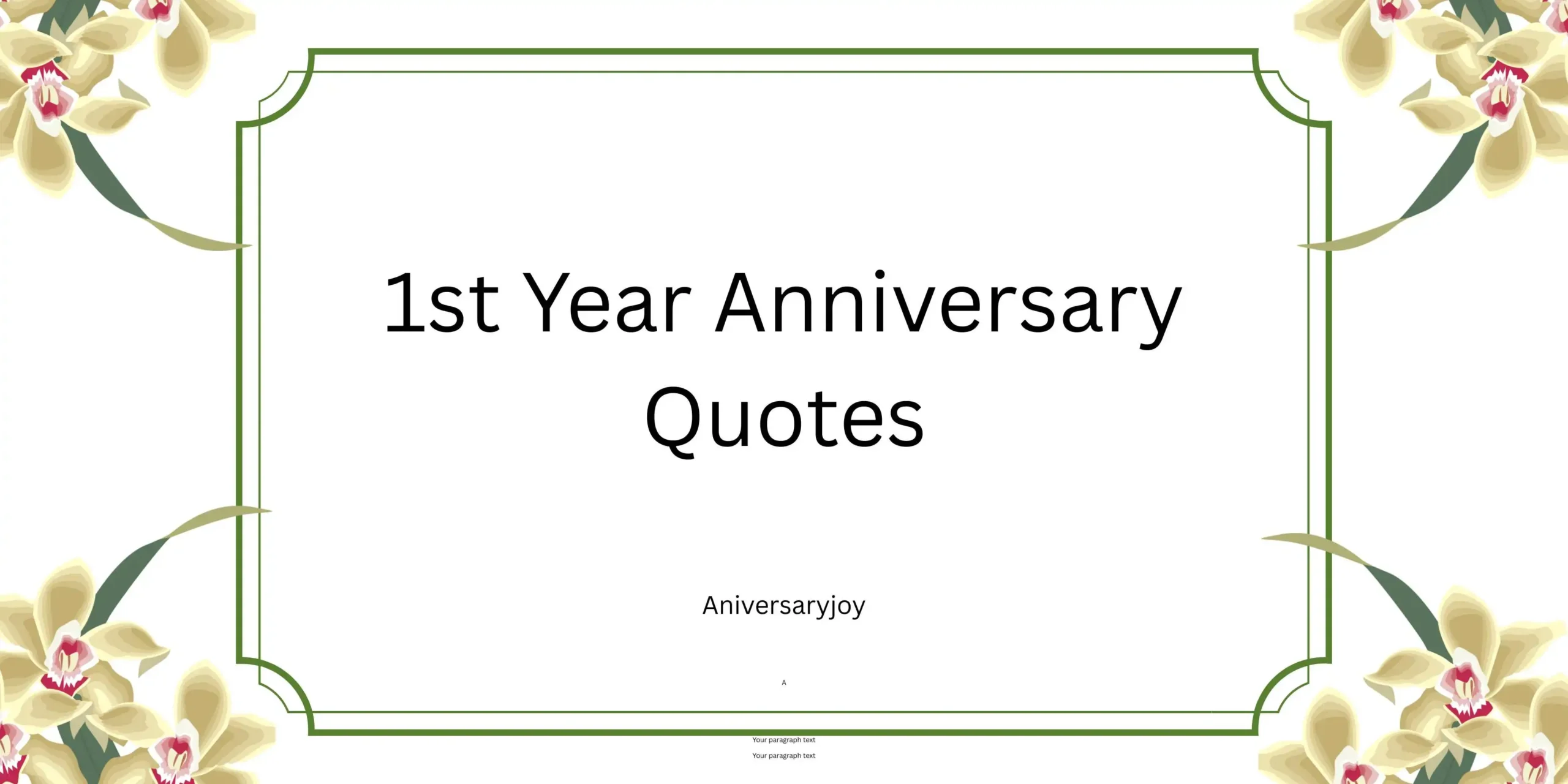 1st Year Anniversary Quotes