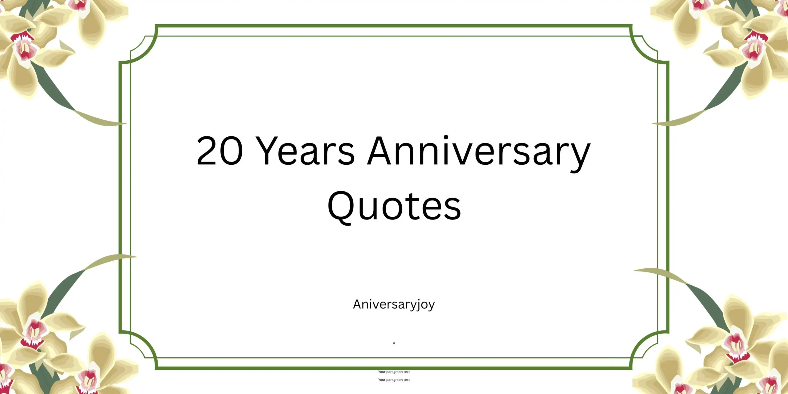 20 Years Anniversary Quotes