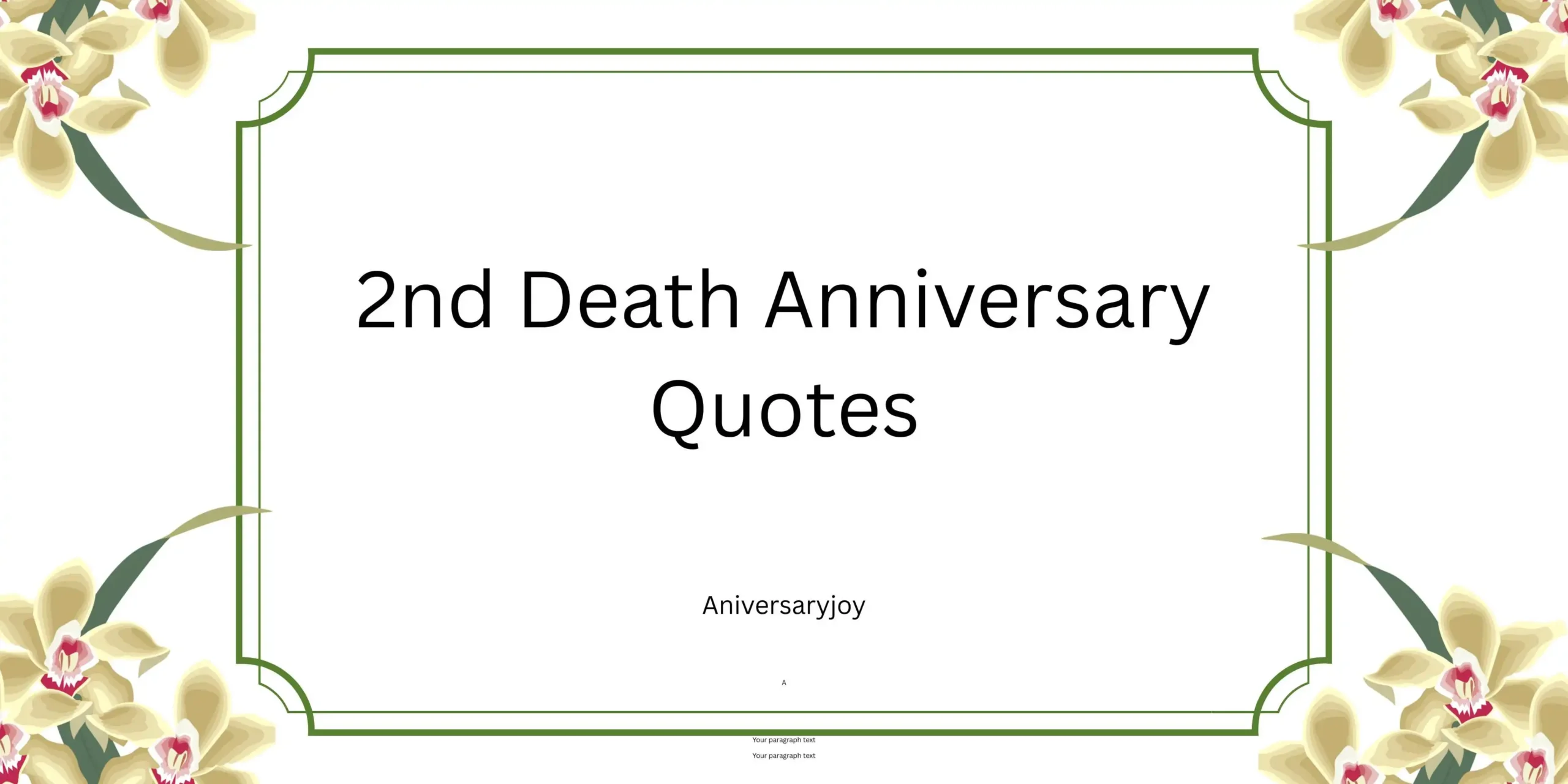 2nd Death Anniversary Quotes
