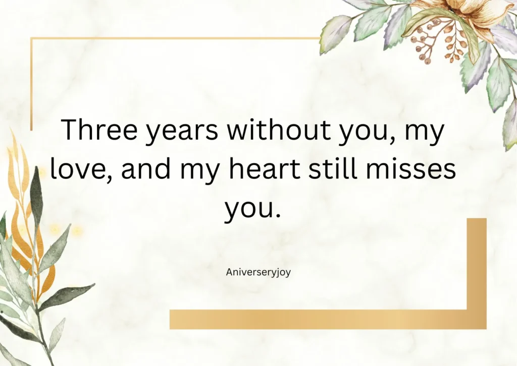 3rd Death Anniversary Quotes for Husband