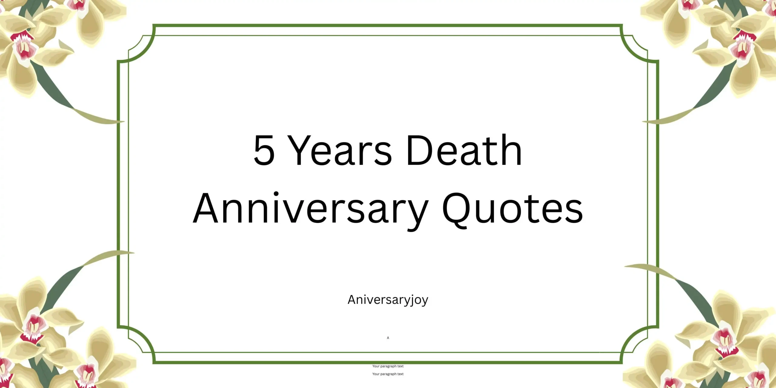 5 Years Death Anniversary Quotes