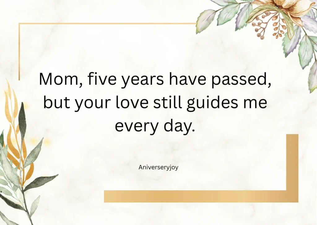 5th Death Anniversary Quotes for Mother