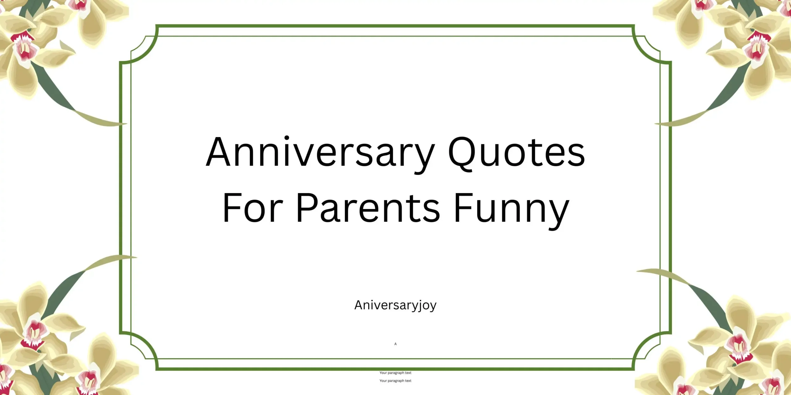 Anniversary Quotes For Parents Funny