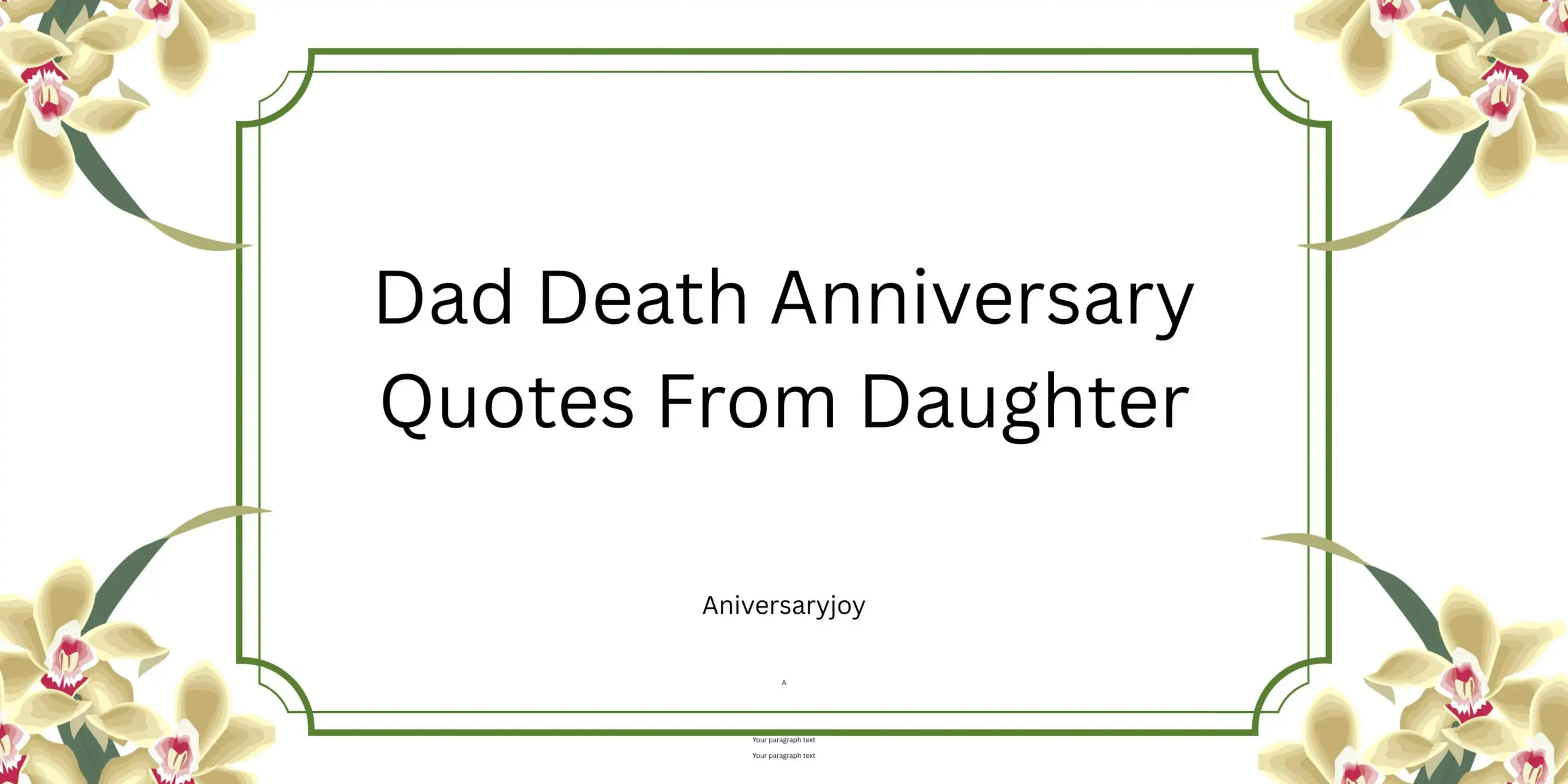 Dad Death Anniversary Quotes From Daughter