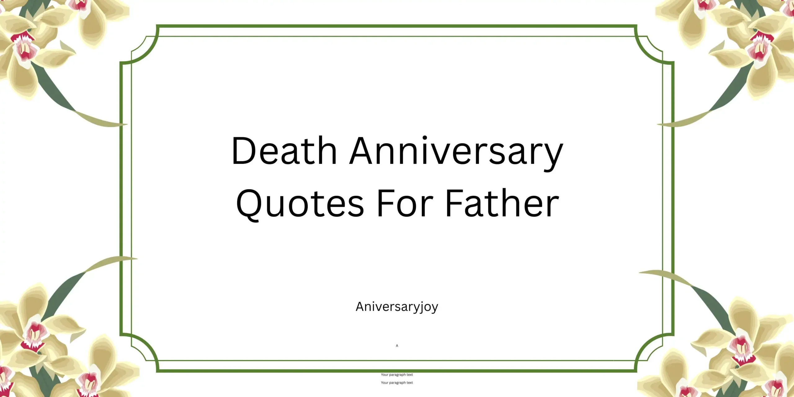 Death Anniversary Quotes For Father