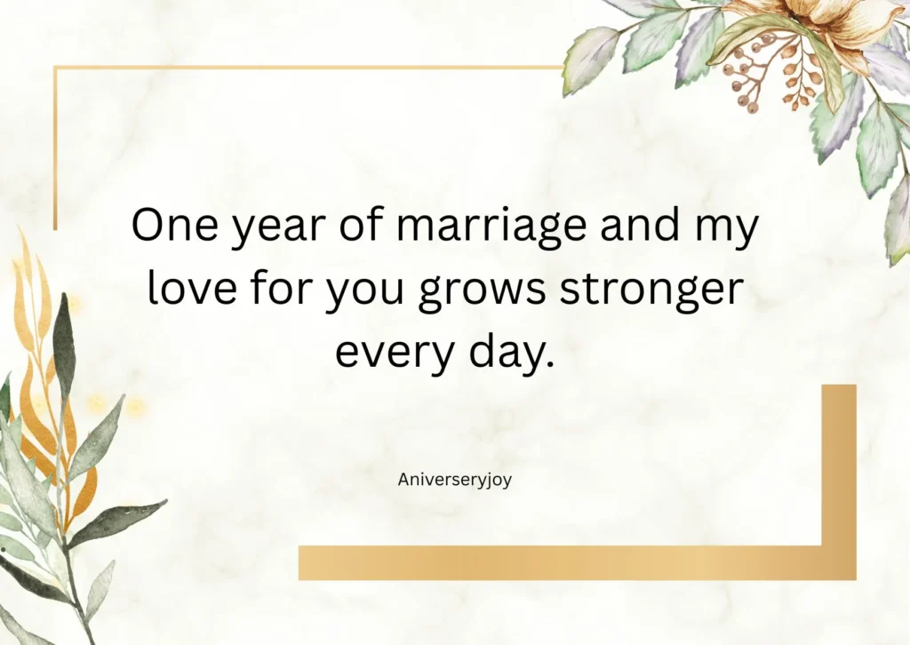 Happy 1 Year Anniversary Quotes for Wife