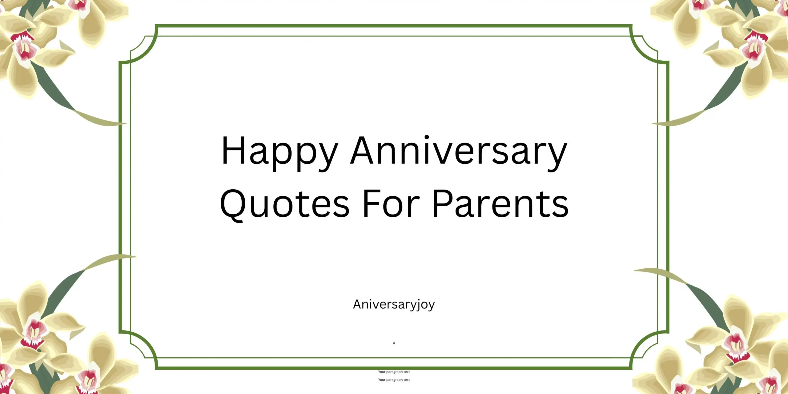 Happy Anniversary Quotes For Parents