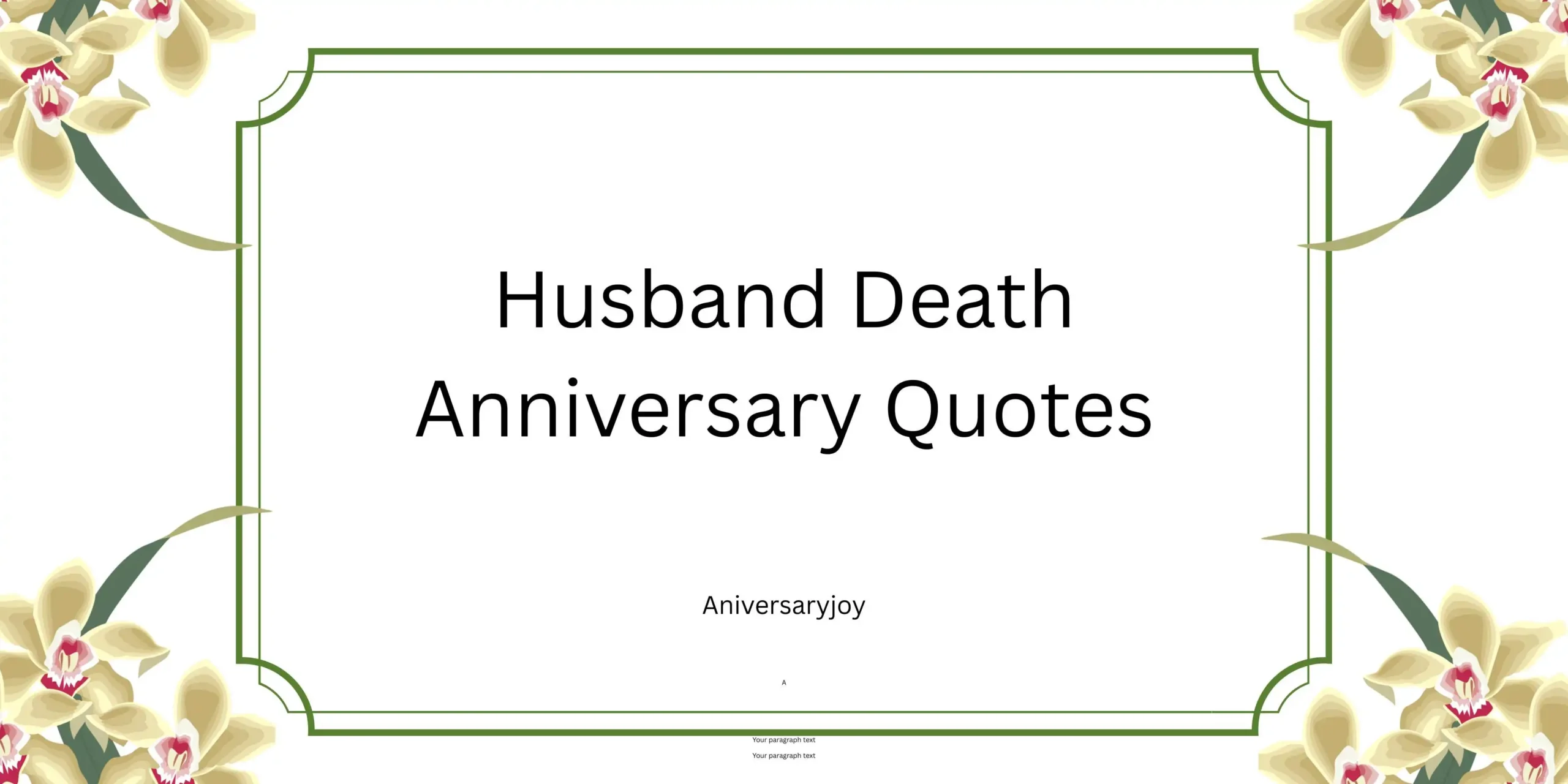 Husband Death Anniversary Quotes