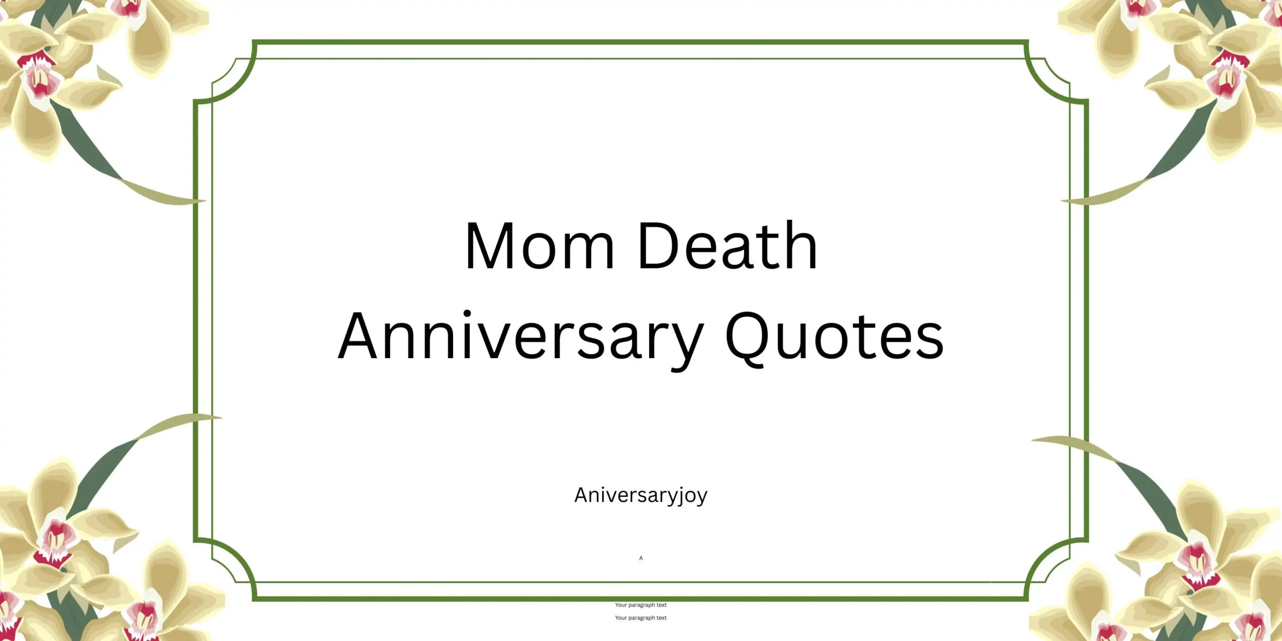 Mom Death Anniversary Quotes