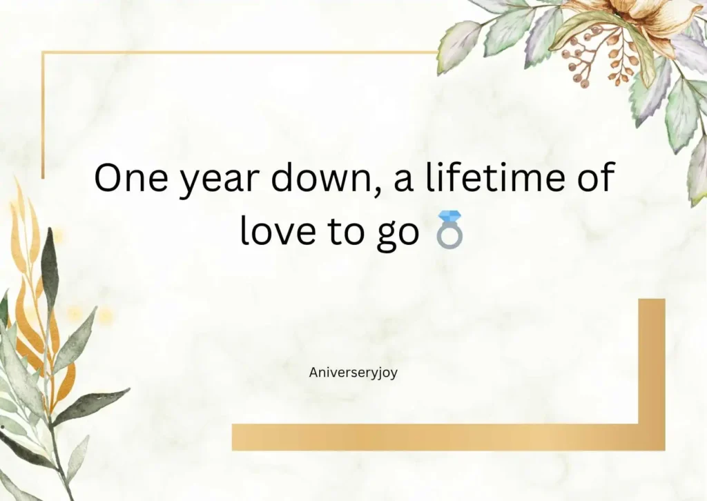 Romantic First Wedding Anniversary Quotes