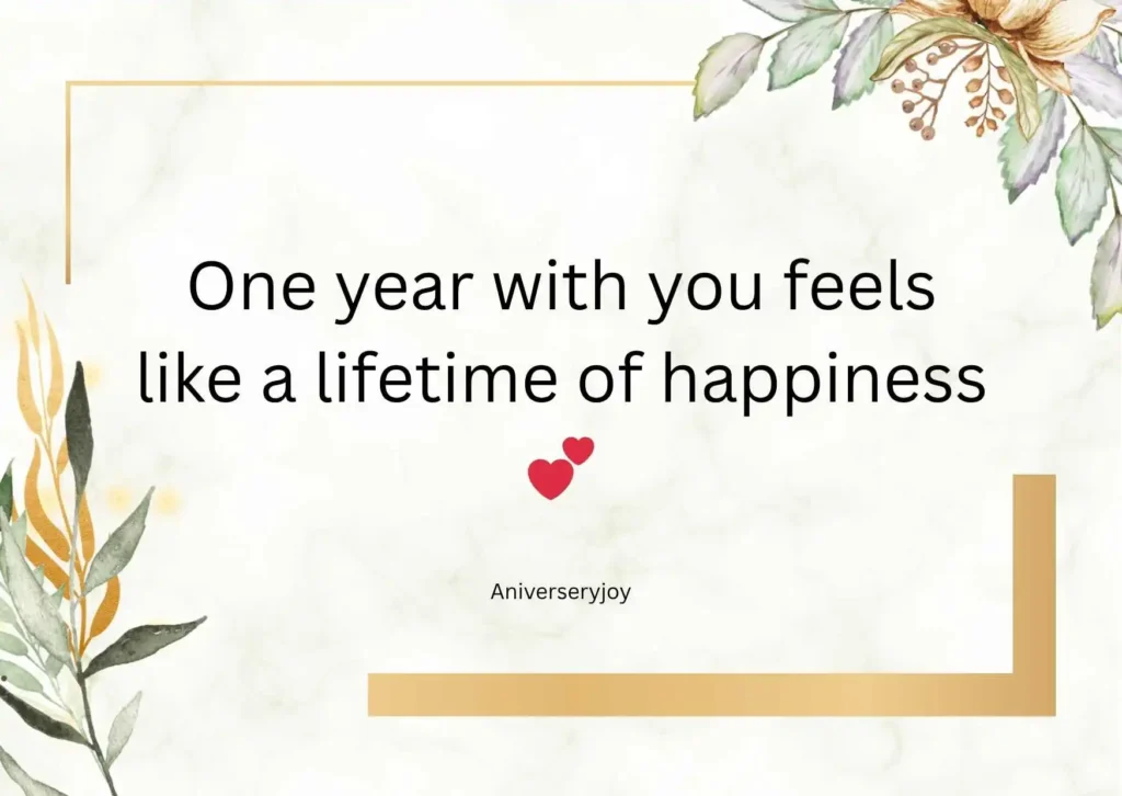  Romantic First Year Anniversary Quotes
