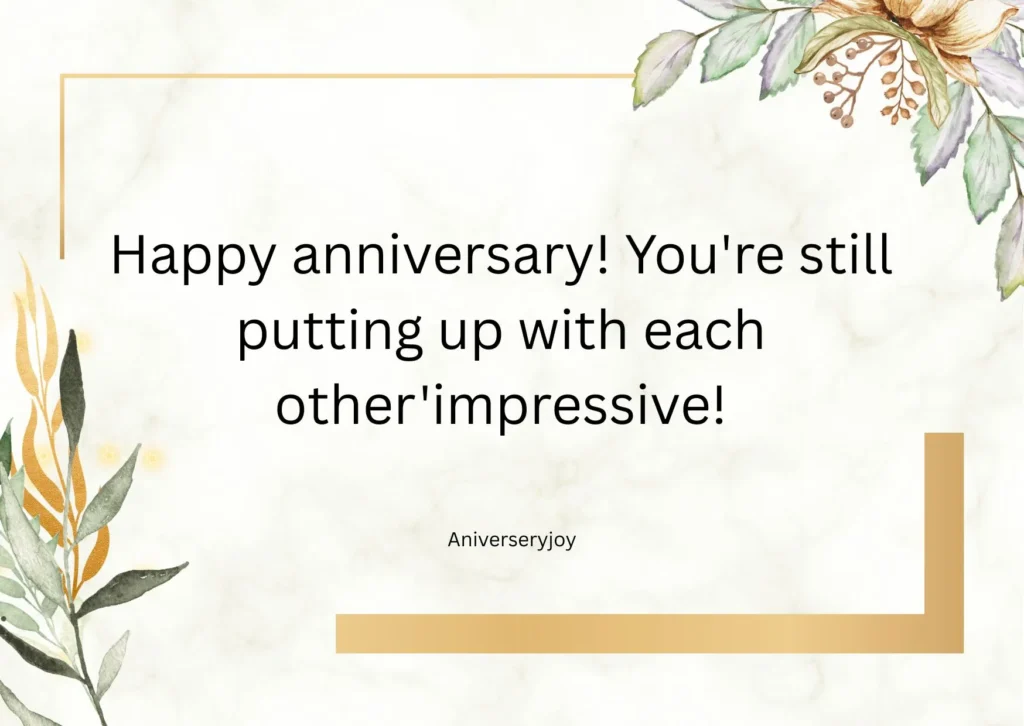 Short Funny Marriage Anniversary Wishes to Friend
