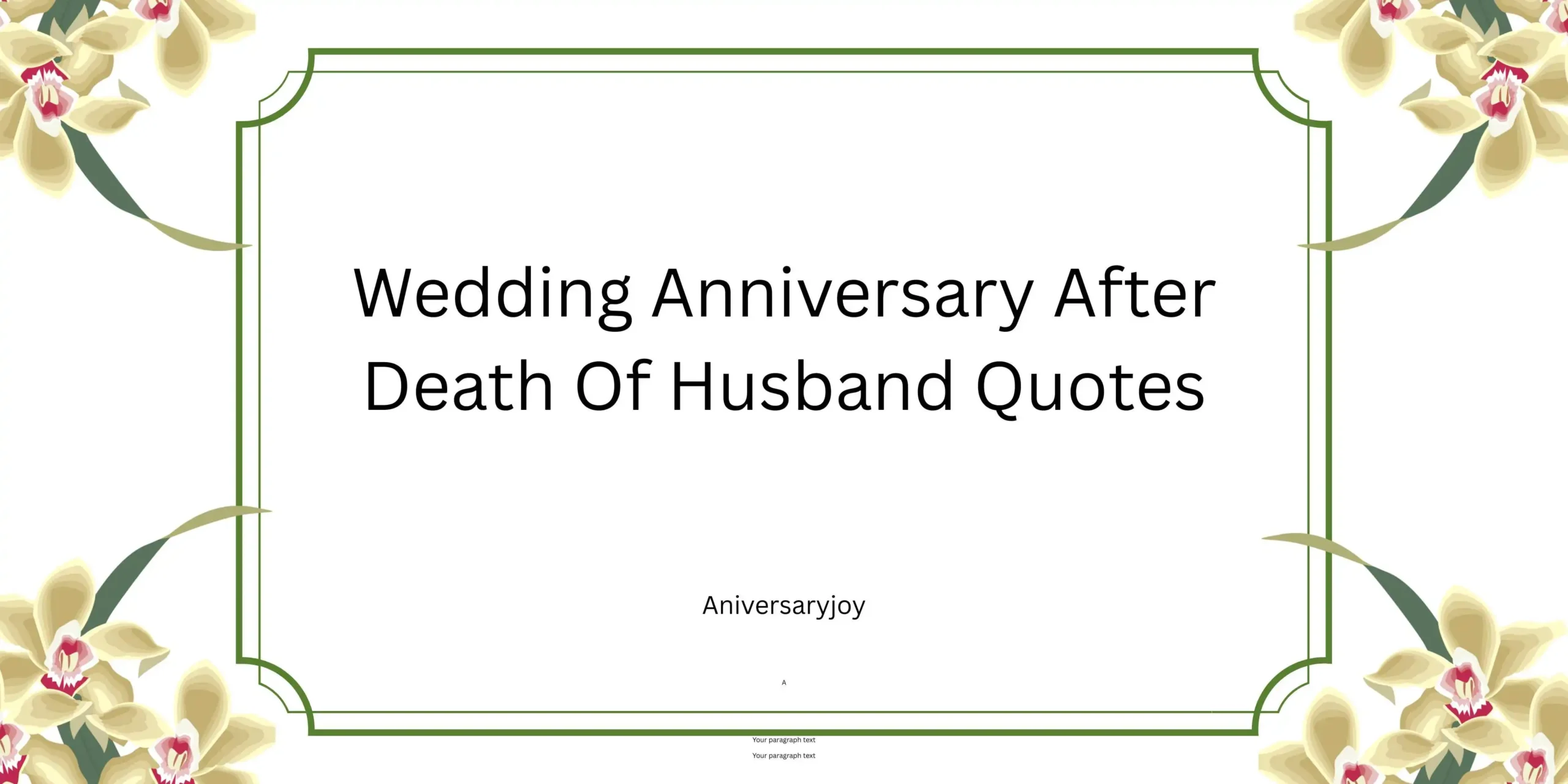 Wedding Anniversary After Death Of Husband Quotes