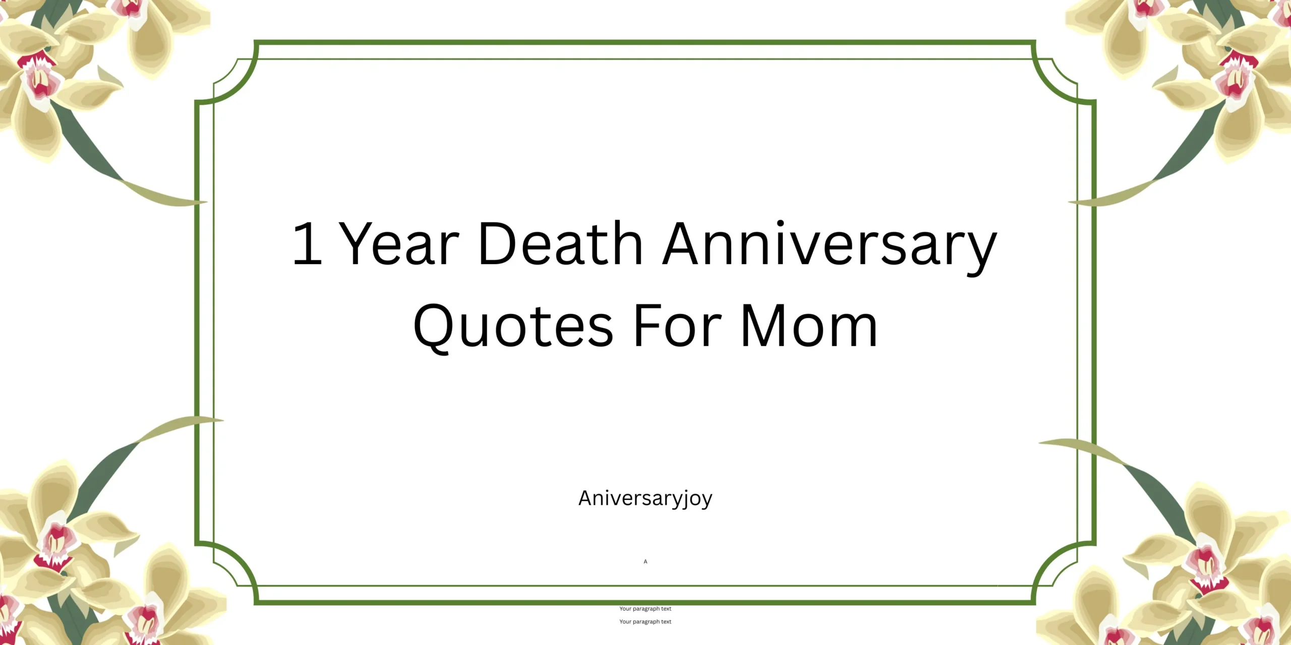 1 Year Death Anniversary Quotes For Mom