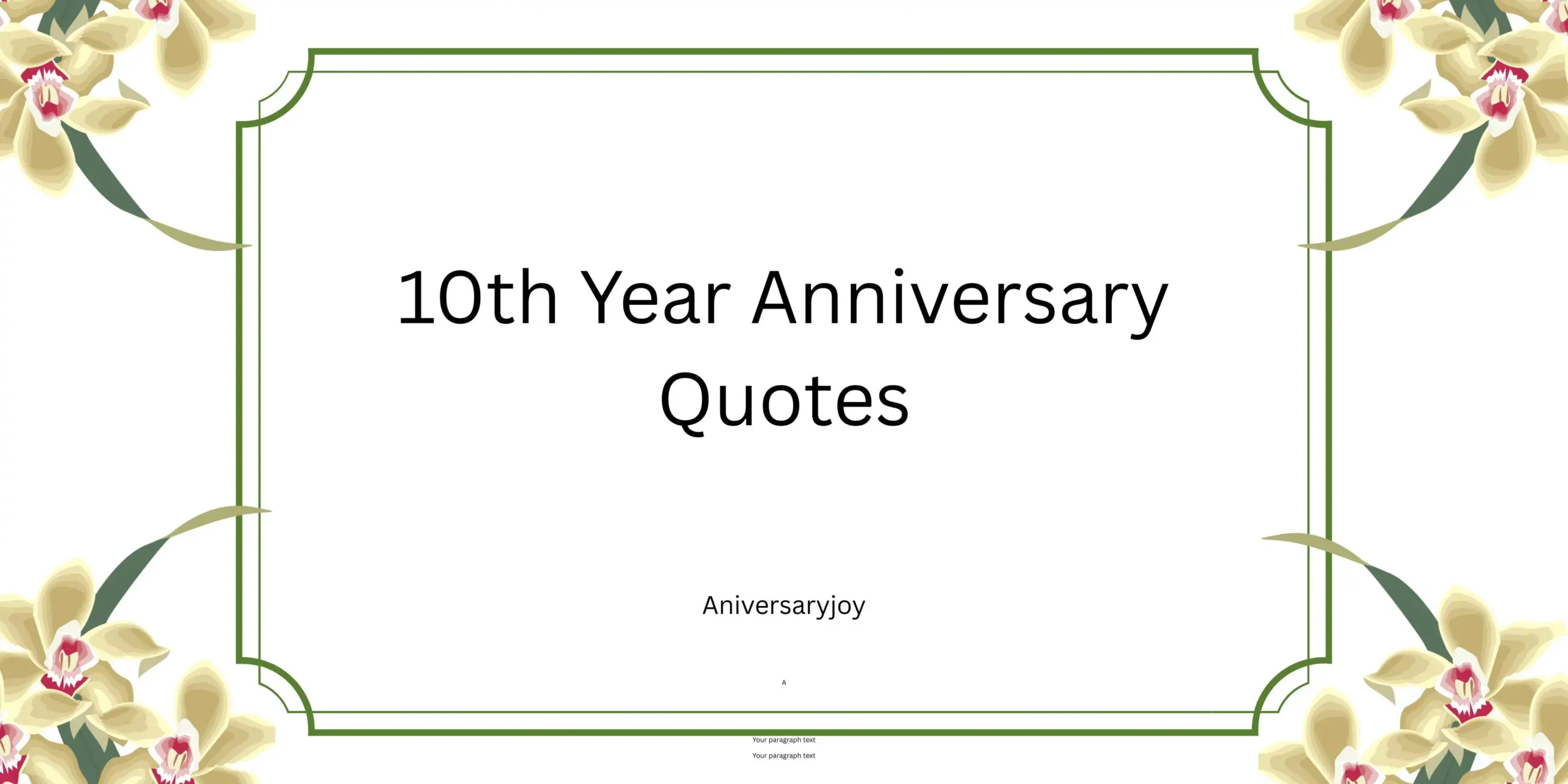 10th Year Anniversary Quotes