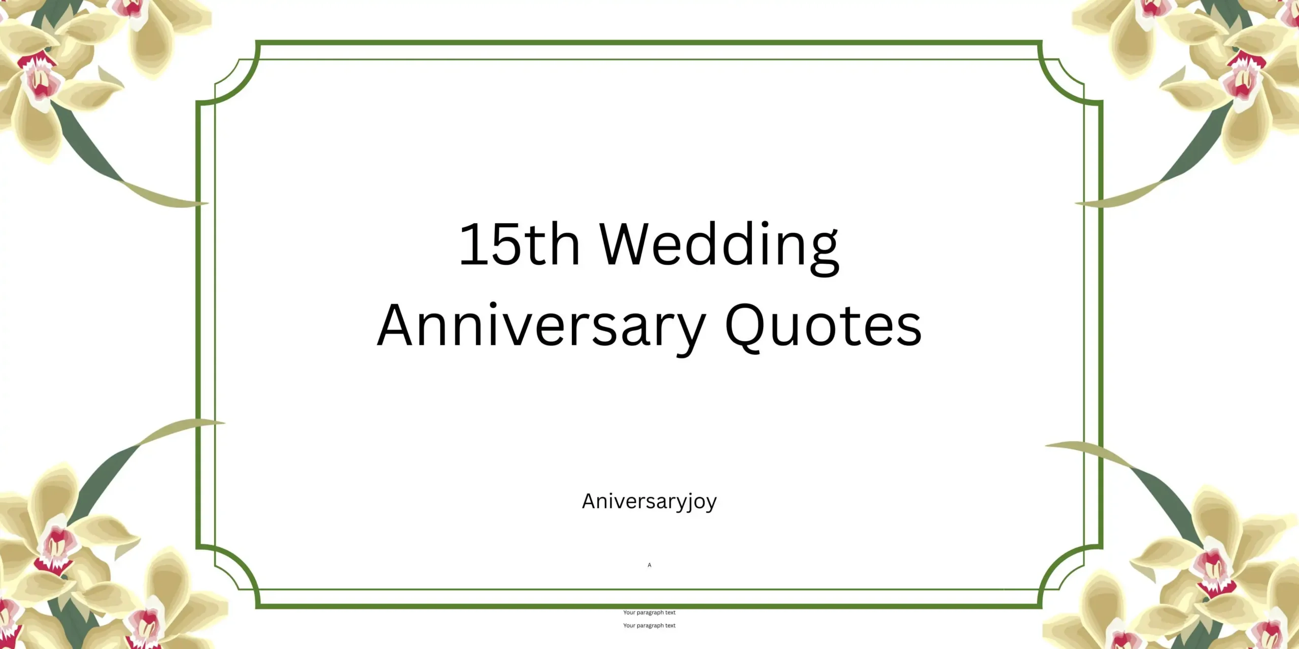 15th Wedding Anniversary Quotes