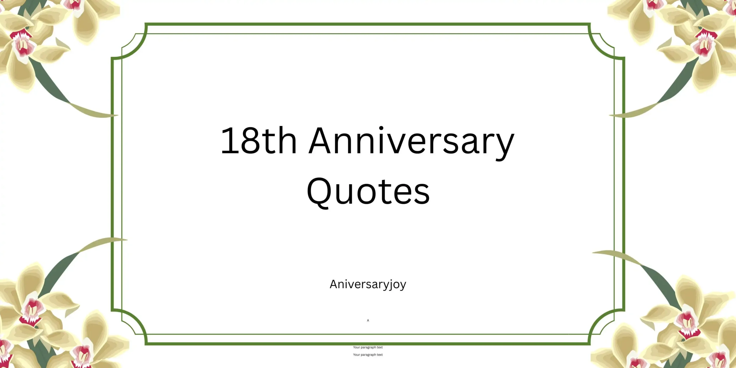 18th Anniversary Quotes