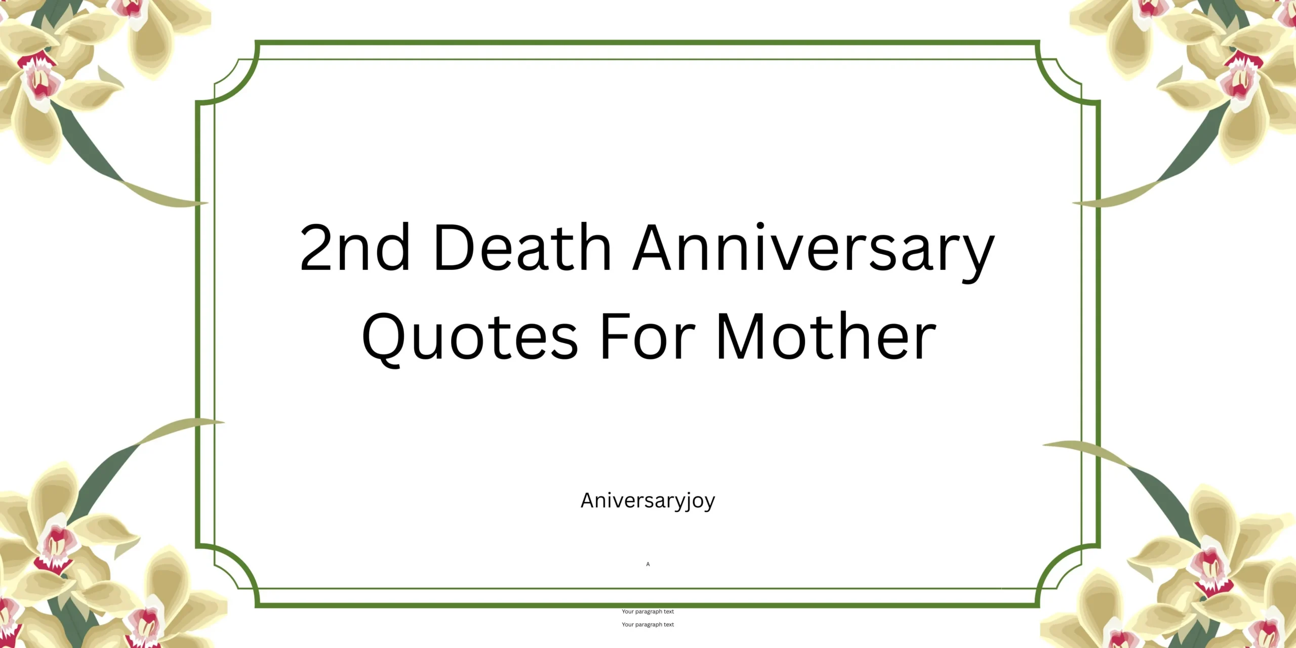 2nd Death Anniversary Quotes For Mother