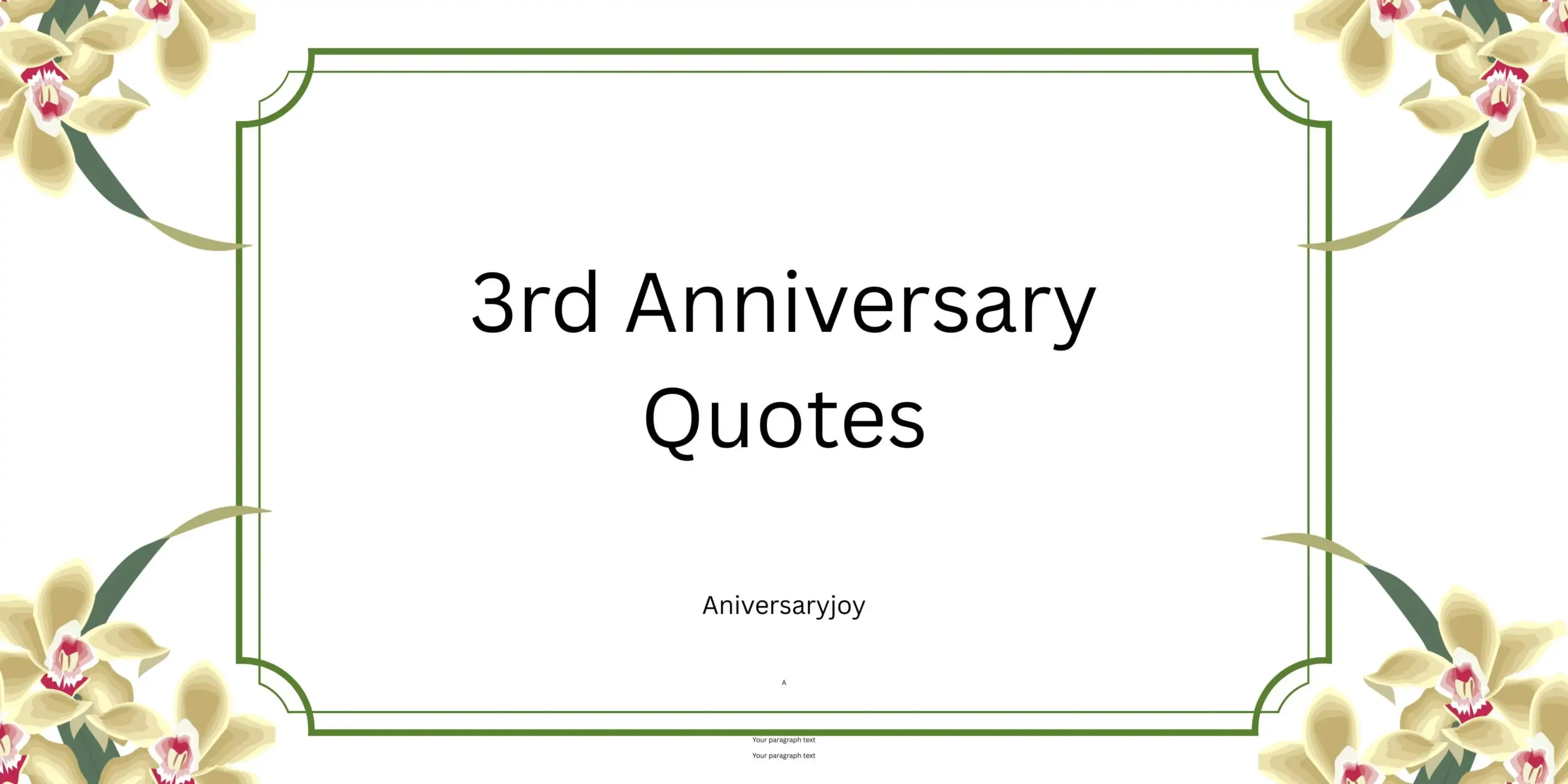 3rd Anniversary Quotes