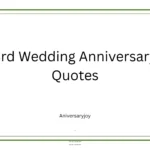 3rd Wedding Anniversary Quotes