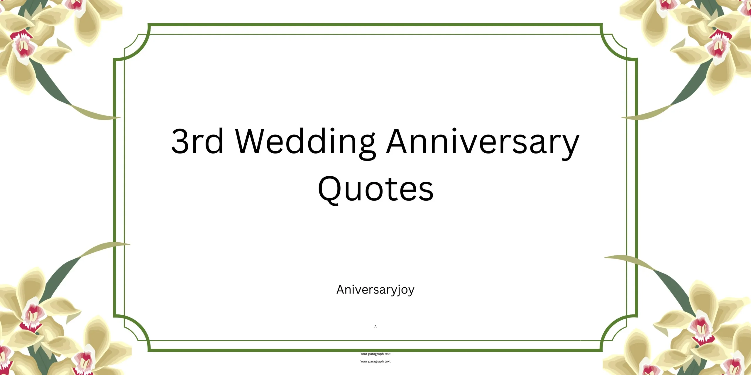 3rd Wedding Anniversary Quotes