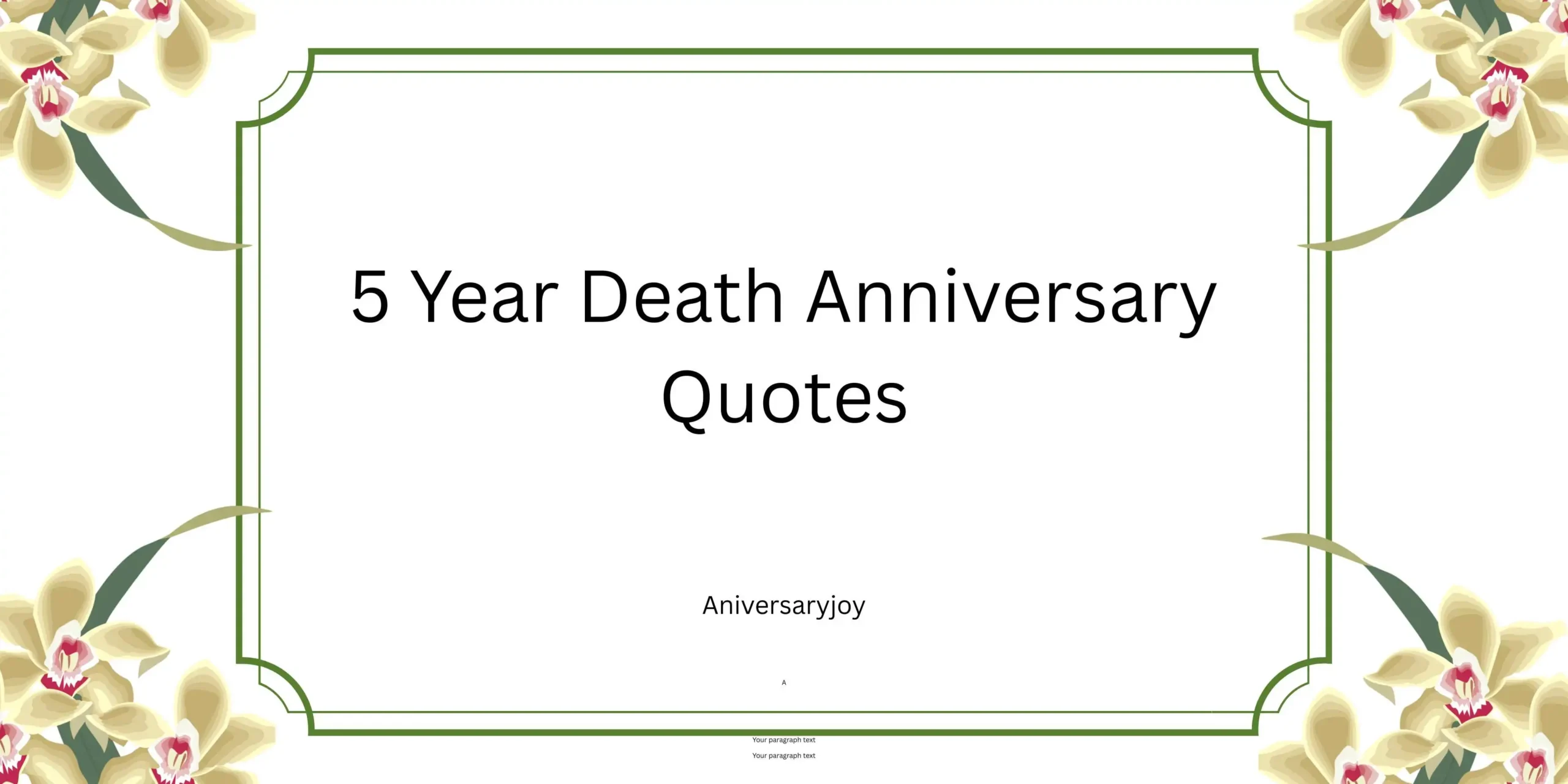 5 Year Death Anniversary Quotes