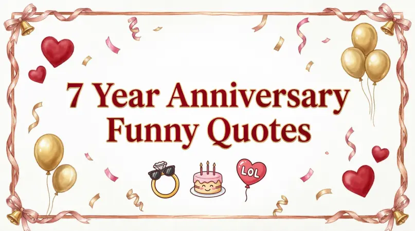 7 Year Anniversary Funny Quotes