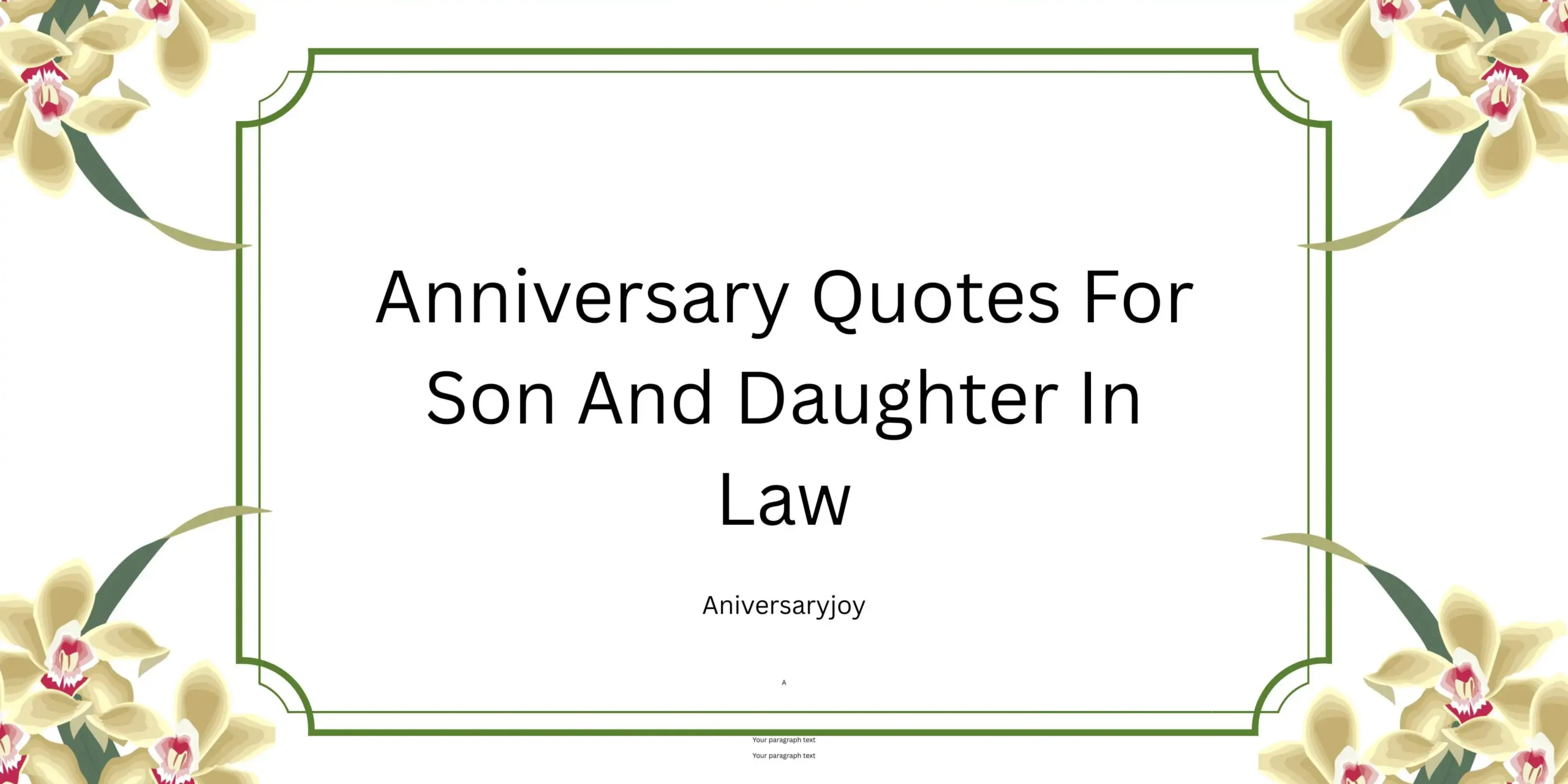 Anniversary Quotes For Son And Daughter In Law