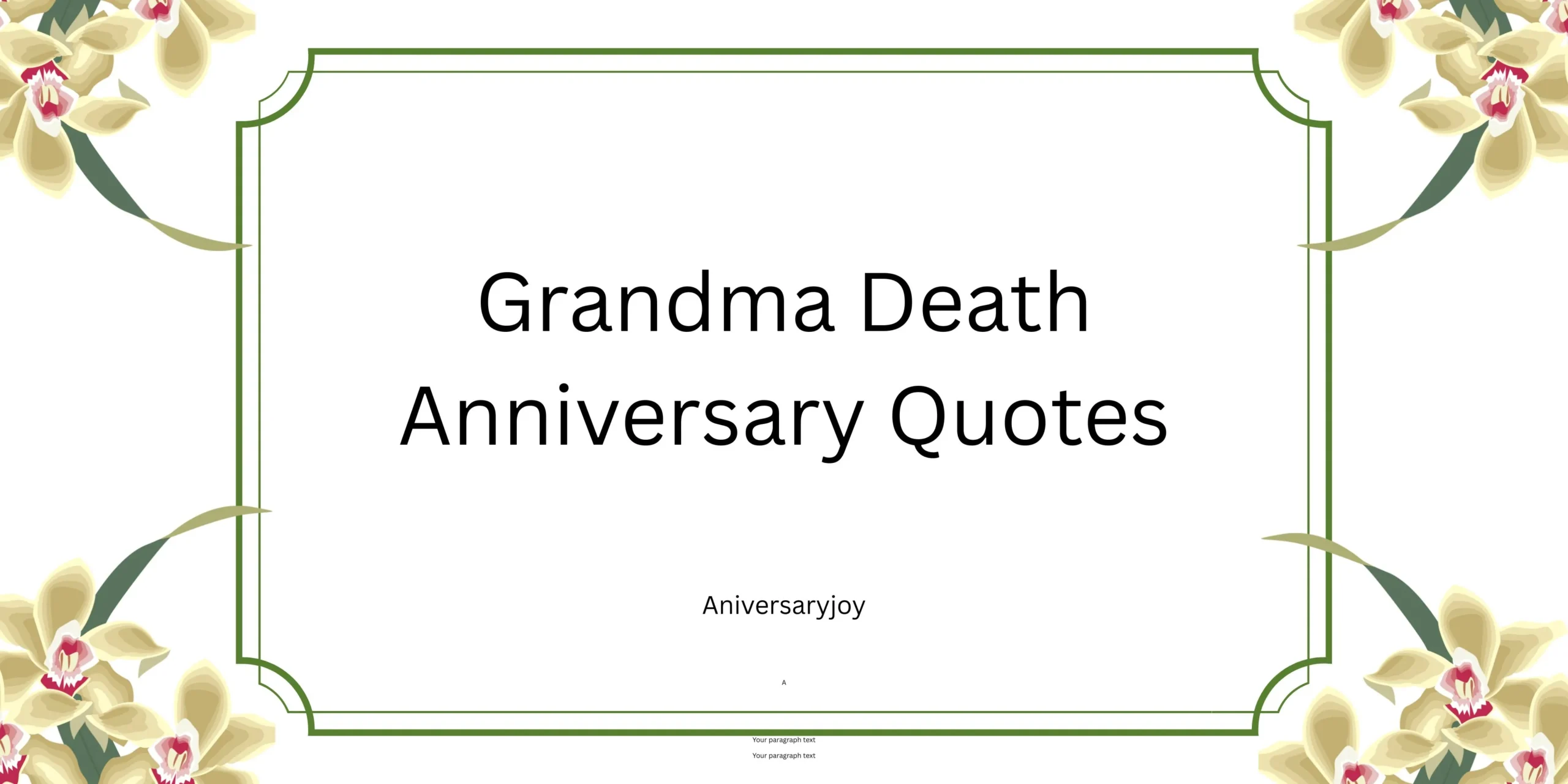 Grandma Death Anniversary Quotes