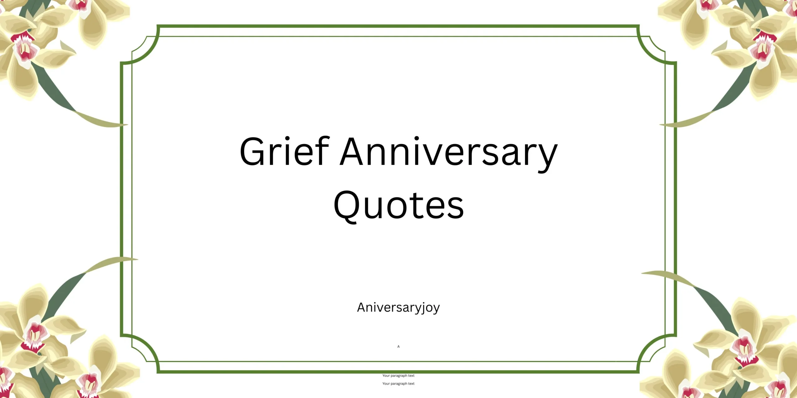 Grief Anniversary Quotes