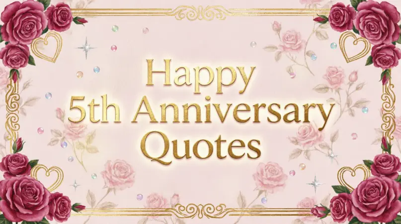 Happy 5th Anniversary Quotes