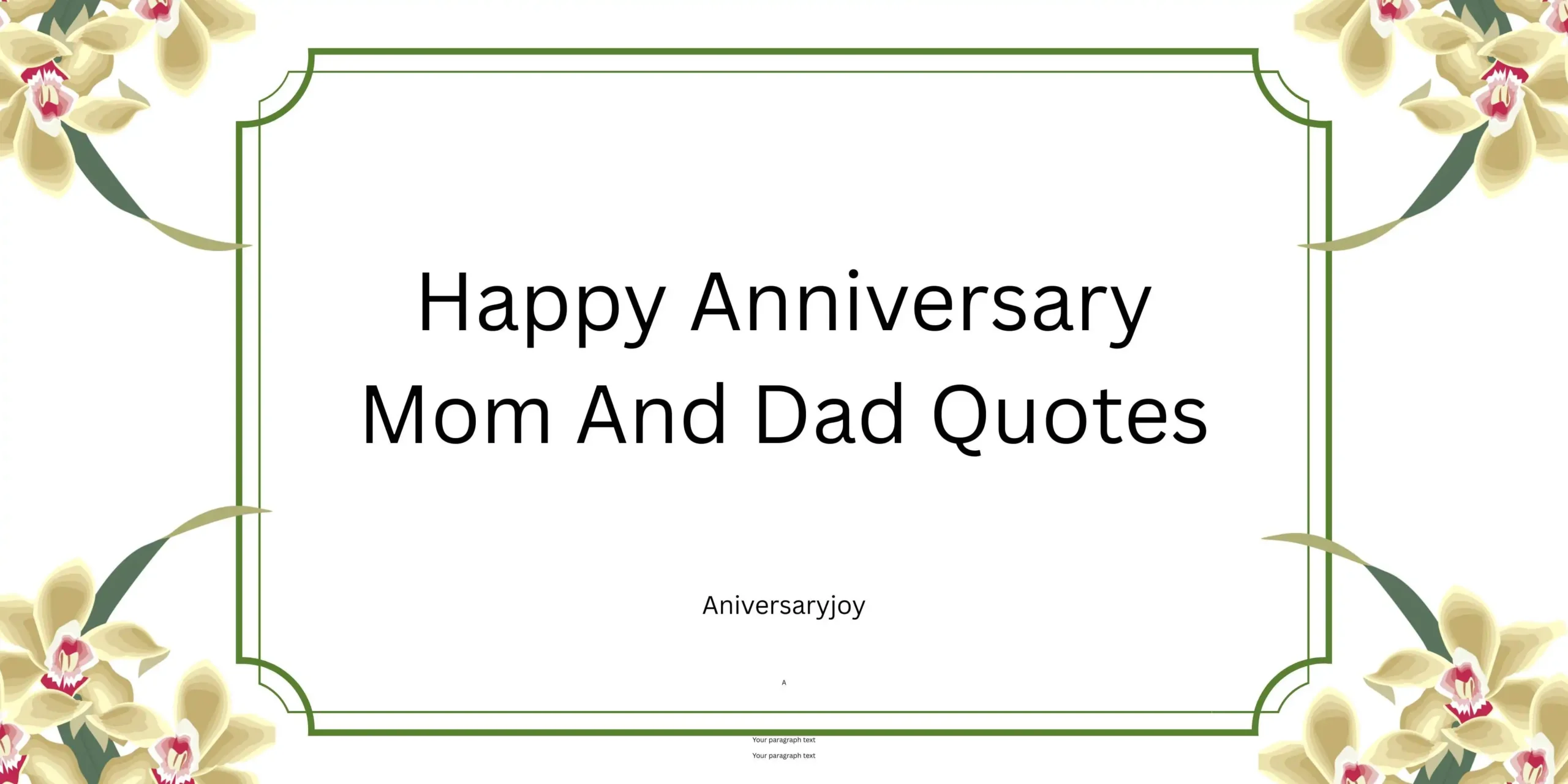 Happy Anniversary Mom And Dad Quotes