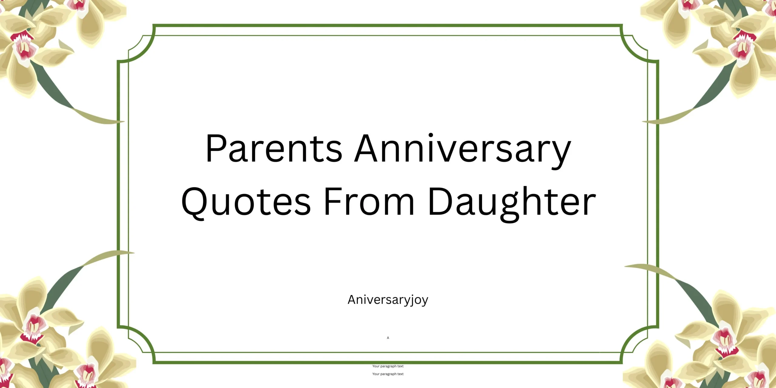 Parents Anniversary Quotes From Daughter