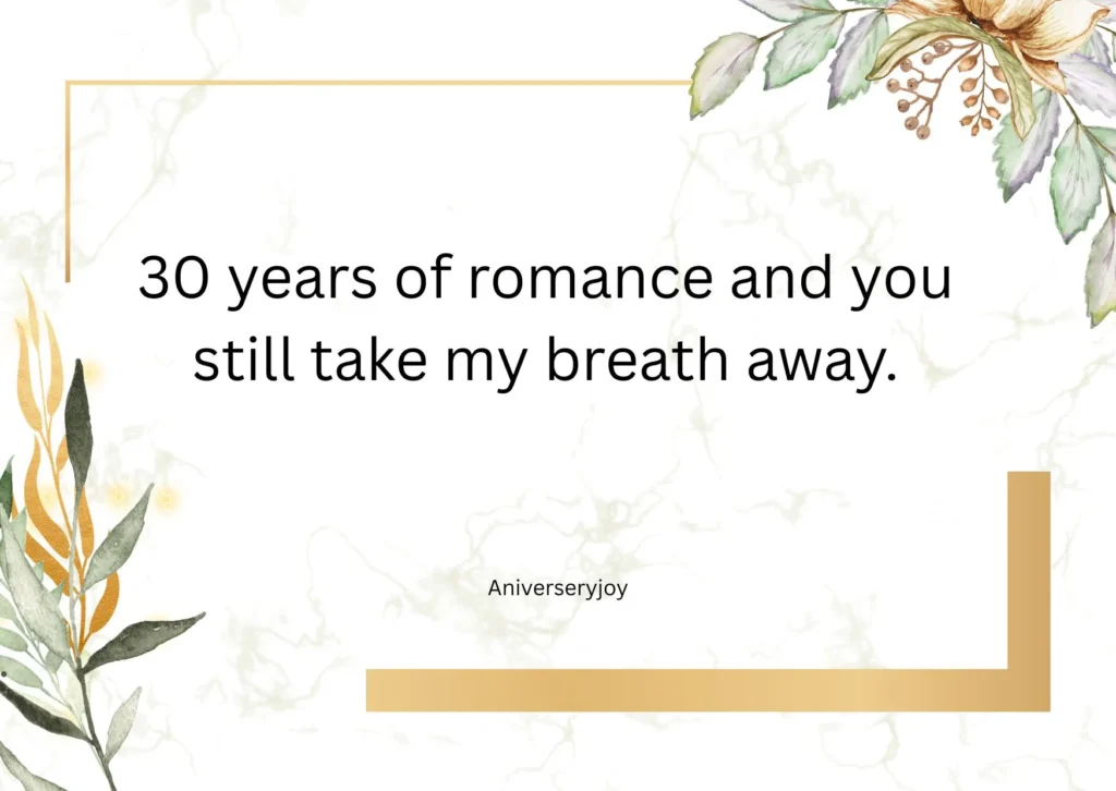 Romantic 30th Anniversary Quotes