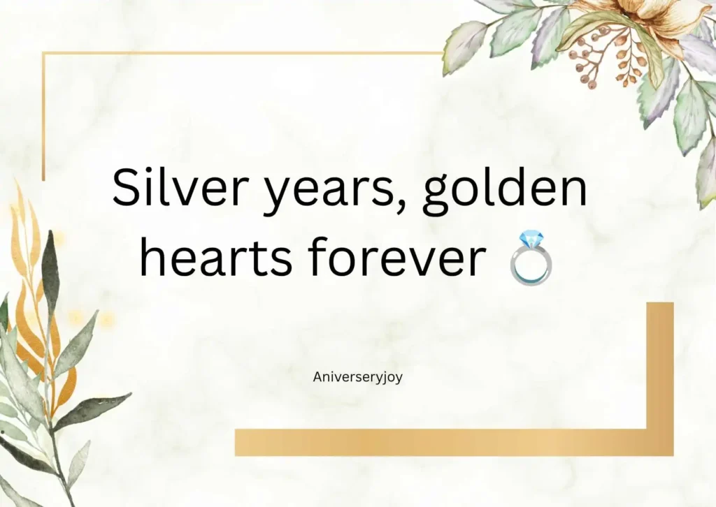 Silver jubilee romance quotes