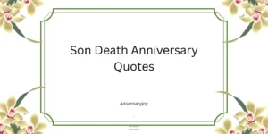 Son Death Anniversary Quotes